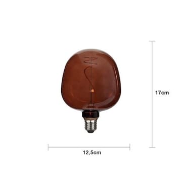 LED-lampa E27 Glob 125 Decoled Apple 17 cm - Mörkbrun - Belysning - Glödlampor & ljuskällor - Glödlampor