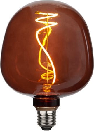 LED-lampa E27 Glob 125 Decoled Apple 17 cm - Mörkbrun - Belysning - Glödlampor & ljuskällor - Glödlampor