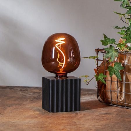 LED-lampa E27 Glob 125 Decoled Apple 17 cm - Mörkbrun - Belysning - Glödlampor & ljuskällor - Glödlampor