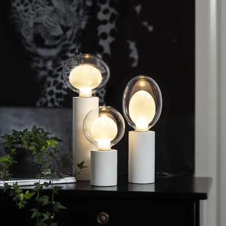 LED-lampa E27 Space Äggformad 2700K 350 lm 3-stegsdimring - Transparent / Vit - Belysning - Glödlampor & ljuskällor - Glödlampor