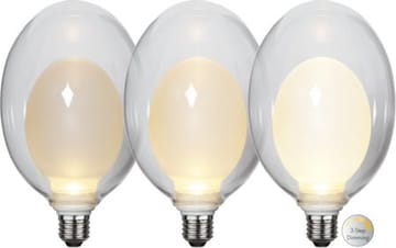 LED-lampa E27 Space Äggformad 2700K 350 lm 3-stegsdimring - Transparent / Vit - Belysning - Glödlampor & ljuskällor - Glödlampor