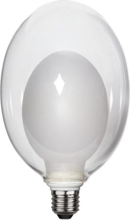 LED-lampa E27 Space Äggformad 2700K 350 lm 3-stegsdimring - Transparent / Vit - Belysning - Glödlampor & ljuskällor - Glödlampor