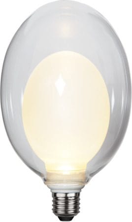 LED-lampa E27 Space Äggformad 2700K 350 lm 3-stegsdimring - Transparent / Vit - Belysning - Glödlampor & ljuskällor - Glödlampor