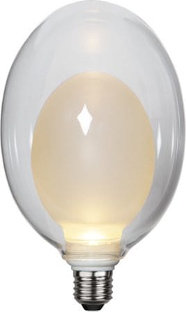 LED-lampa E27 Space Äggformad 2700K 350 lm 3-stegsdimring - Transparent / Vit - Belysning - Glödlampor & ljuskällor - Glödlampor