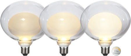 LED-lampa E27 Space Oval 2700K 350 lm 3-stegsdimring - Transparent / Vit - Belysning - Glödlampor & ljuskällor - Glödlampor