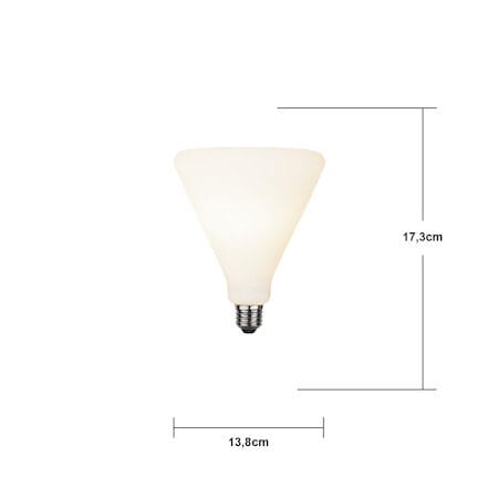 LED-lampa E27 T145 Funkis Konformad 2600K 420 lm Dimbar - Opalvit - Belysning - Glödlampor & ljuskällor - Glödlampor