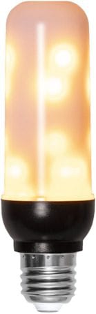 LED-lampa E27 T40 Flame 1600K 80 lm med Gravitationssensor - Svart / Frostad - Belysning - Glödlampor & ljuskällor - Glödlampor