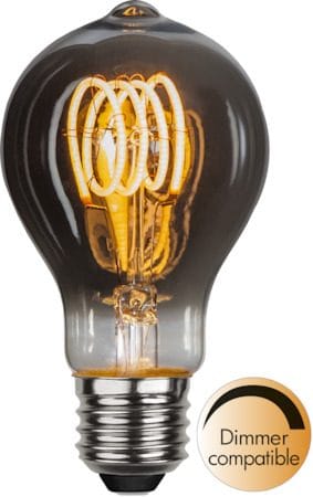 LED-lampa E27 TA60 Decoled Spiral 2100K 50 lm Dimbar - Rökgrå - Belysning - Glödlampor & ljuskällor - Glödlampor