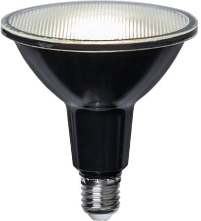 LED-lampa E27 PAR38 Spotlight 4000K 1200 lm, Svart