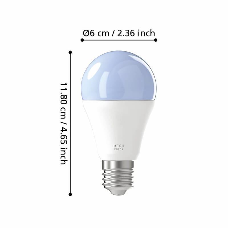 Ljuskälla 2xLM-ZIG-RGB/CCT E27 A60 9W Opal - 6 cm - Belysning - Glödlampor & ljuskällor - Glödlampor