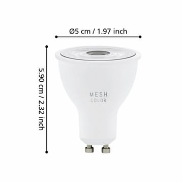 Ljuskälla 3xLM-ZIG-RGB/CCT GU10 4,5W+1XFB - 5 cm - Belysning - Glödlampor & ljuskällor - Glödlampor