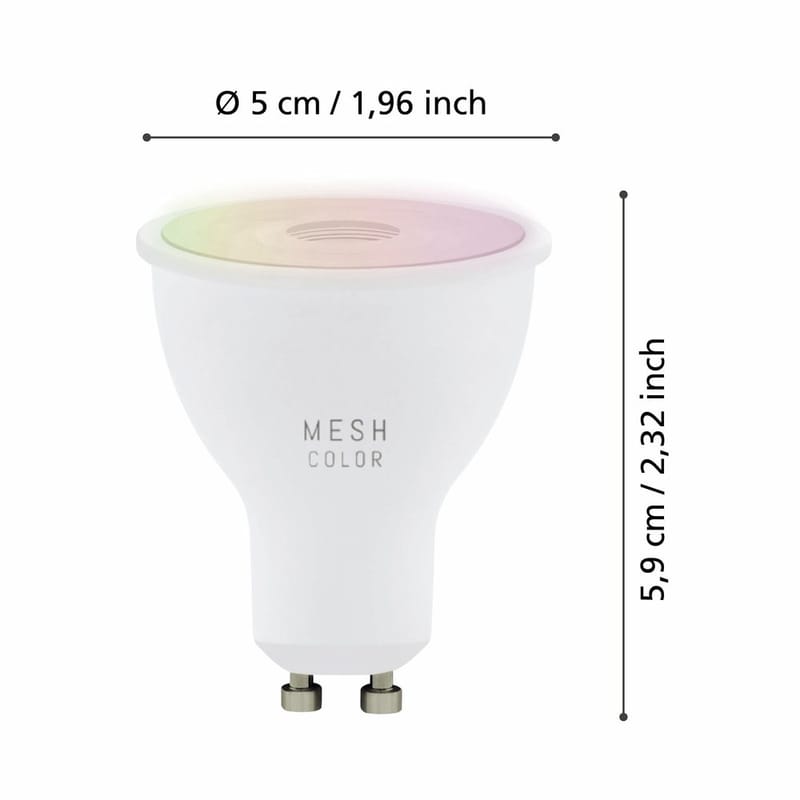 Ljuskälla 3xLM-ZIG-RGB/CCT GU10 4,5W - 5 cm - Belysning - Glödlampor & ljuskällor - Glödlampor