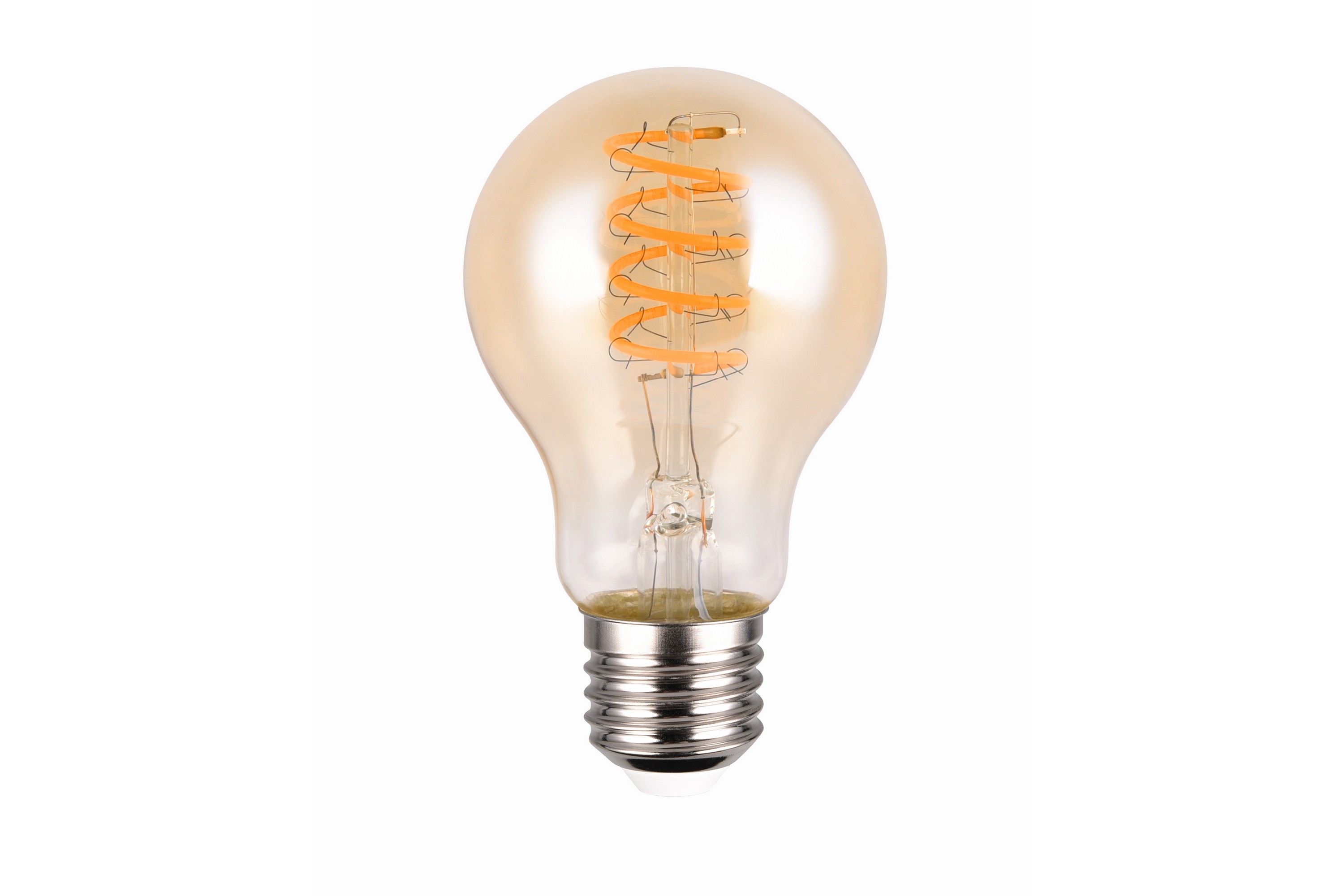 LK LED E27 filament classic 7W 400lm 1800K brun switch dimmer