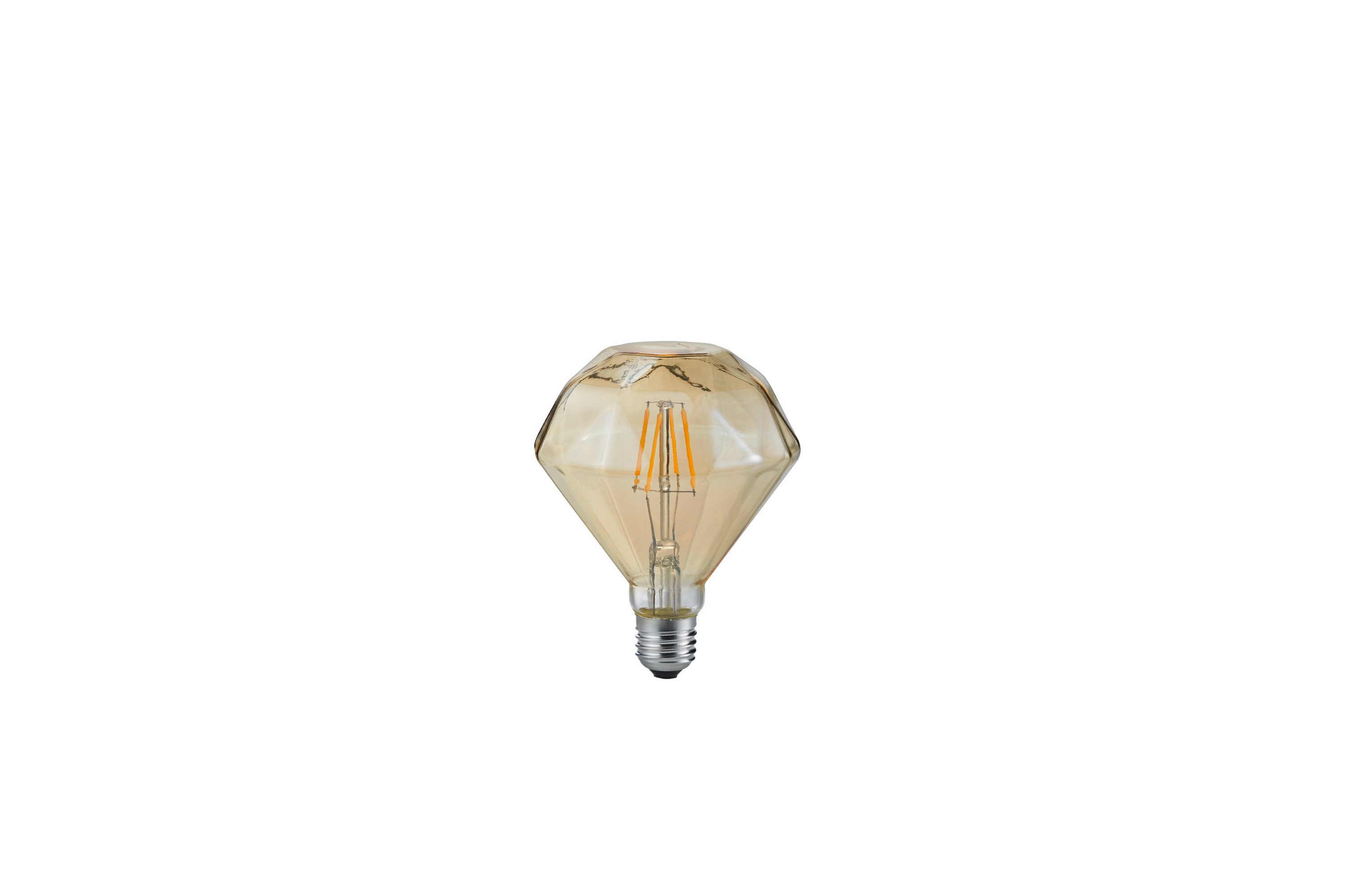 LK LED E27 deco filament 902 4W 320lm 2700K brun Vit
