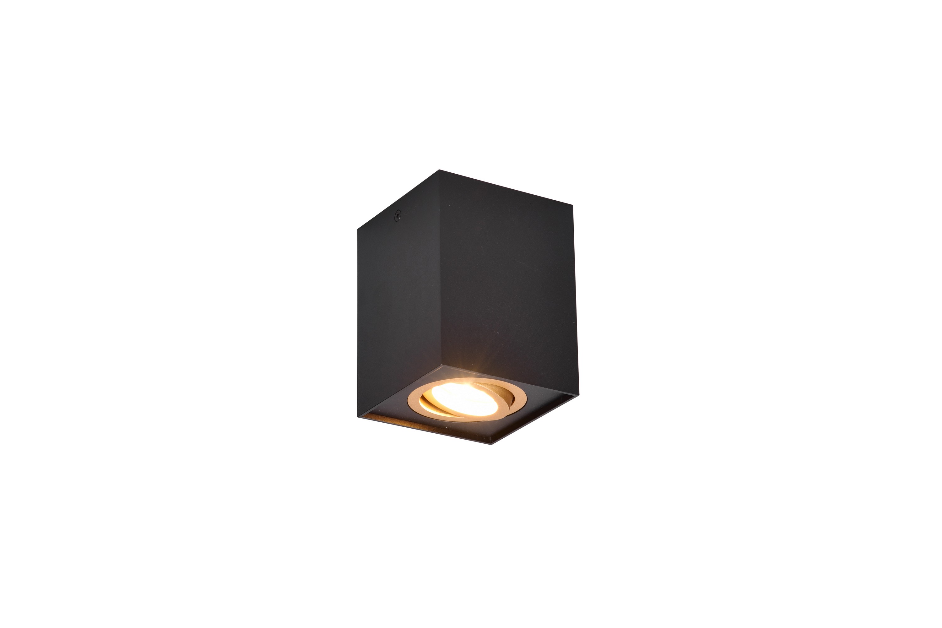 Biscuit plafond GU10 svart/guld Guld