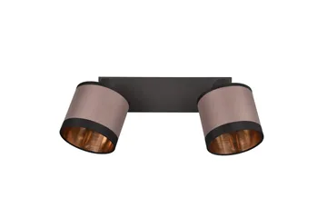 Davos Spotlight 2L E14 mattsvart/ greige - Matt svart/Greige - Belysning - Spotlights & downlights