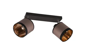 Davos Spotlight 2L E14 mattsvart/ greige - Matt svart/Greige - Belysning - Spotlights & downlights