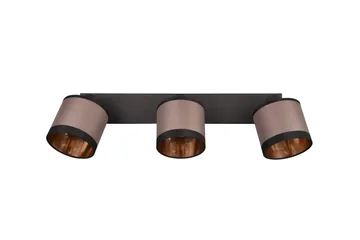 Davos Spotlight 3L E14 mattsvart/ greige - Matt svart/Greige - Belysning - Spotlights & downlights