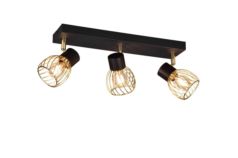 Ardon spotlight 3L E14 mattsvart/ polerad mässing - Mässing - Belysning - Spotlights & downlights - Downlight 230v