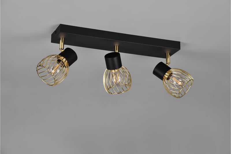Ardon spotlight 3L E14 mattsvart/ polerad mässing - Mässing - Belysning - Spotlights & downlights - Downlight 230v