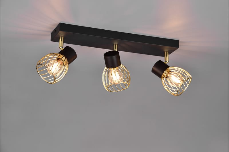 Ardon spotlight 3L E14 mattsvart/ polerad mässing - Mässing - Belysning - Spotlights & downlights - Downlight 230v