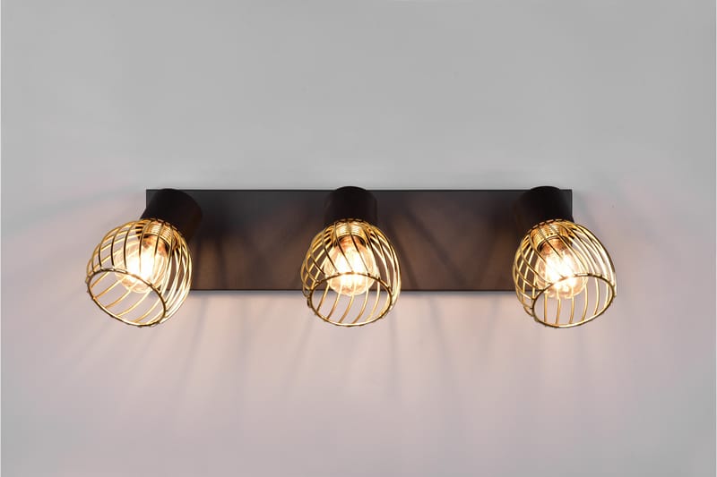 Ardon spotlight 3L E14 mattsvart/ polerad mässing - Mässing - Belysning - Spotlights & downlights - Downlight 230v