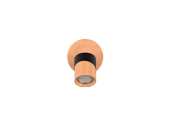 Aruni spotlight 1L GU10 trä/ mattsvart - Matt svart - Belysning - Spotlights & downlights - Downlight 230v