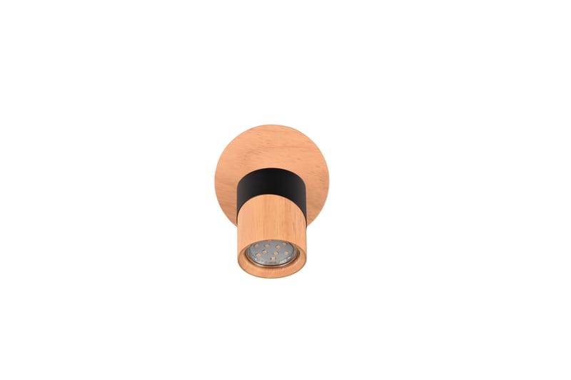 Aruni spotlight 1L GU10 trä/ mattsvart - Matt svart - Belysning - Spotlights & downlights - Downlight 230v
