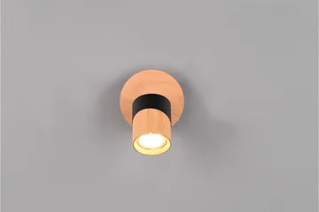 Aruni Spotlight 1L GU10 trä/ mattsvart - Matt svart - Belysning - Lampor & belysning inomhus - Hall lampa