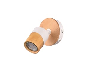 Aruni spotlight 1L GU10 trä/mattvit - Trä/Matt vit - Belysning - Spotlights & downlights - Downlight 230v
