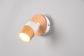 Aruni spotlight 1L GU10 trä/mattvit - Trä/Matt vit - Belysning - Spotlights & downlights - Downlight 230v
