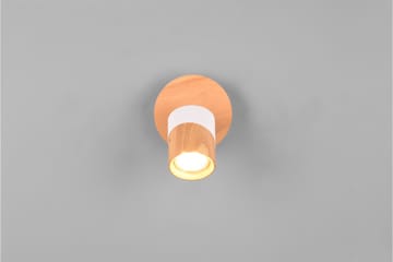 Aruni spotlight 1L GU10 trä/mattvit - Trä/Matt vit - Belysning - Spotlights & downlights - Downlight 230v