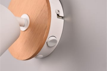 Aruni Spotlight 1L GU10 trä/mattvit - Trä/Matt vit - Belysning - Lampor & belysning inomhus - Hall lampa