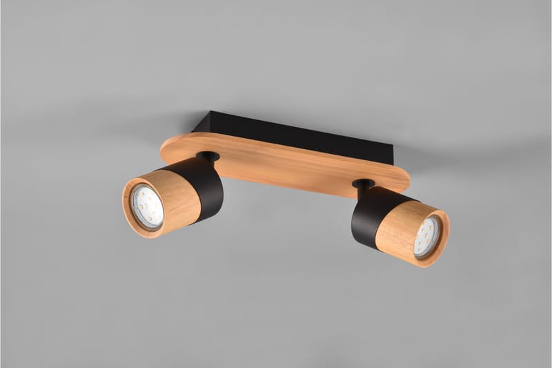 Aruni Spotlight 2L GU10 trä/ mattsvart - Matt svart - Belysning - Lampor & belysning inomhus - Hall lampa