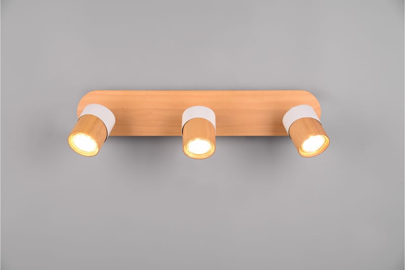 Aruni spotlight 3L GU10 trä/mattvit - Trä/Matt vit - Belysning - Spotlights & downlights - Downlight 230v