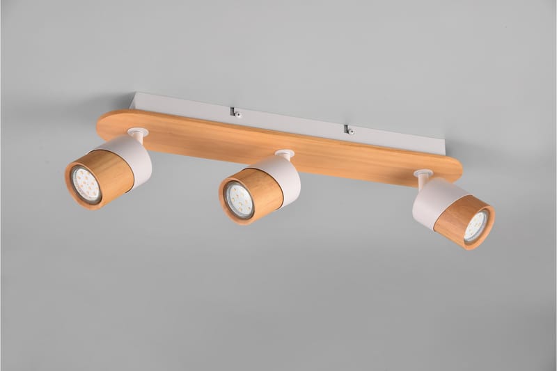 Aruni spotlight 3L GU10 trä/mattvit - Trä/Matt vit - Belysning - Spotlights & downlights - Downlight 230v