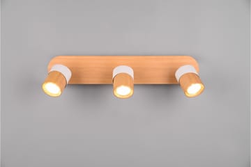 Aruni Spotlight 3L GU10 trä/mattvit - Trä/Matt vit - Belysning - Lampor & belysning inomhus - Hall lampa