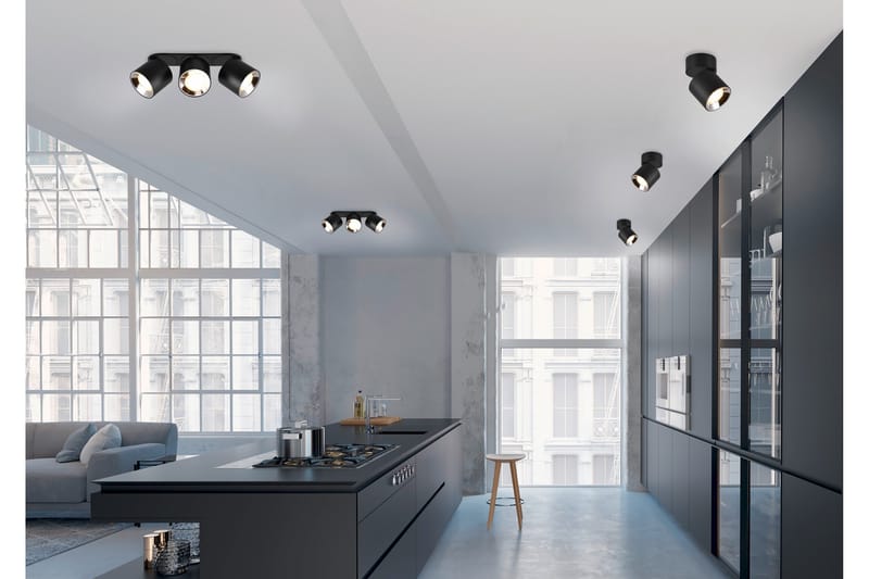 Guayana Spotlight 1L GU10 mattsvart - Matt svart - Belysning - Lampor & belysning inomhus - Hall lampa