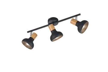 Latika Spotlight 3L E14 mattsvart/ trä - Matt svart/Trä - Belysning - Lampor & belysning inomhus - Hall lampa