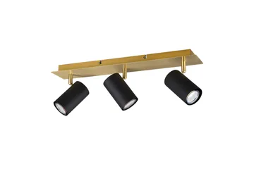 Marley spot 3L GU10 svart/ guld - Svart/Guld - Belysning - Lampor & belysning inomhus - Hall lampa