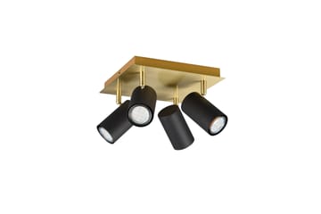 Marley spot 4L GU10 svart/ guld - Svart/Guld - Belysning - Spotlights & downlights