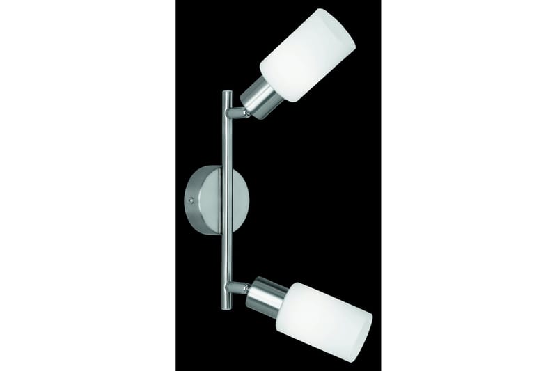 Mars Spotlight 2L E14 borstad stål/ vit, Borstad stål/Vit