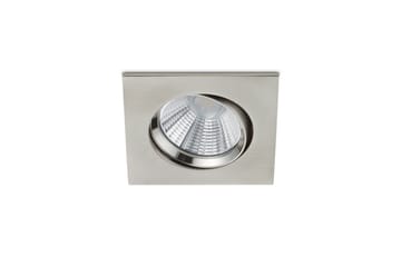 Pamir LED infälld spotlight borstad stål fyrkant - Borstad stål/Vit - Belysning - Spotlights & downlights - Takspotlight