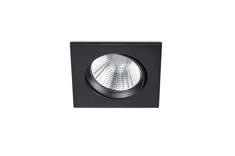 Pamir LED infälld Spotlight mattsvart fyrkant, Matt svart