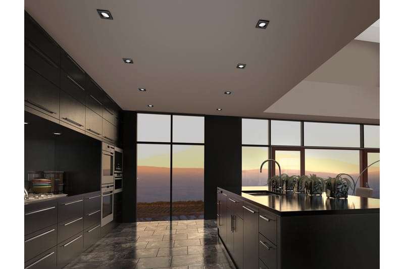 Pamir LED infälld Spotlight mattsvart fyrkant - Matt svart - Belysning - Spotlights & downlights - Takspotlight