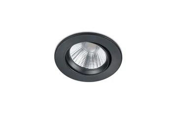 Pamir LED infälld Spotlight mattsvart rund - Matt svart - Belysning - Spotlights & downlights - Takspotlight