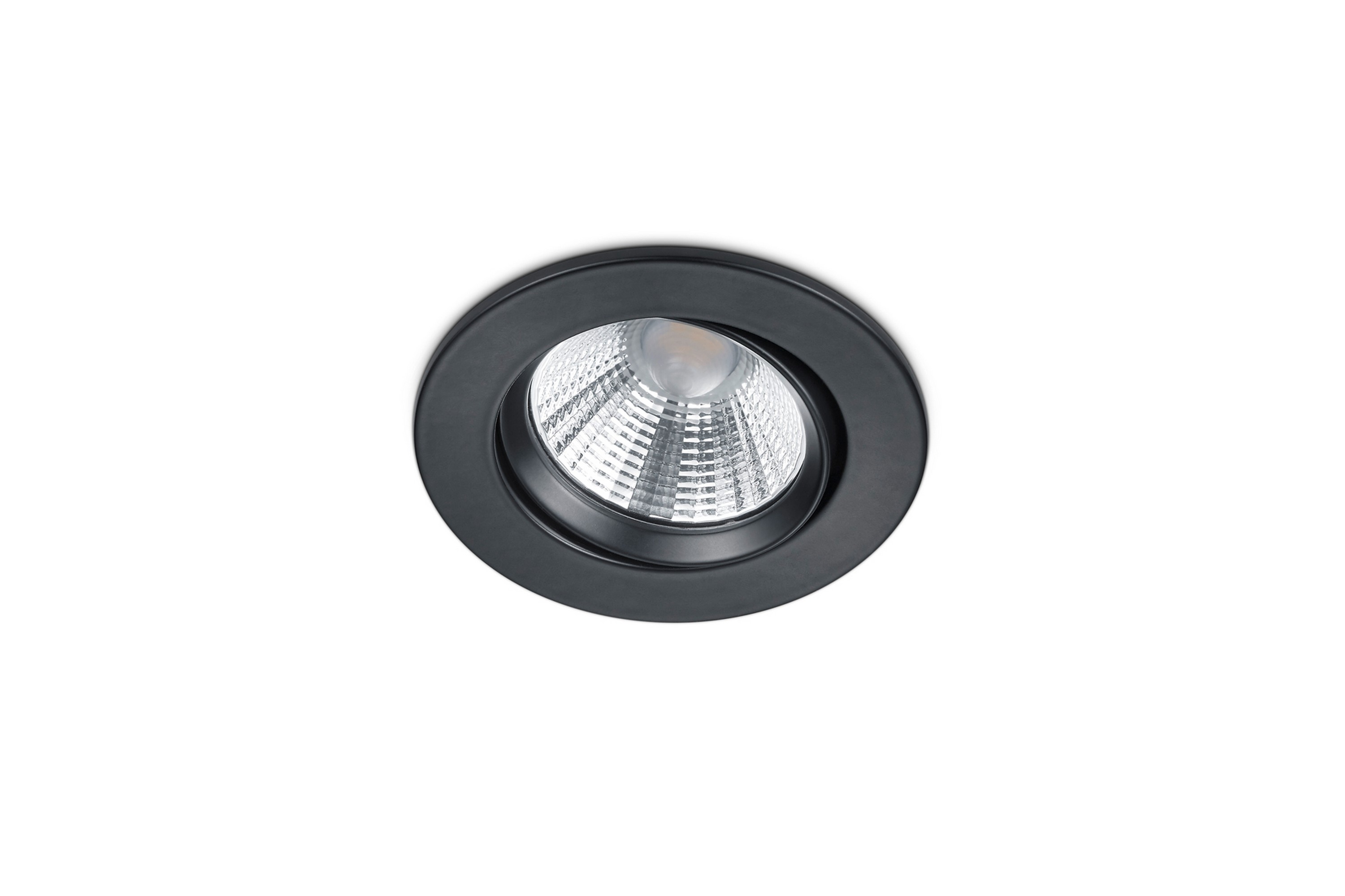 Pamir LED infälld spotlight mattsvart rund Matt svart
