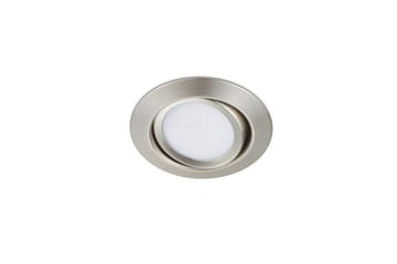 Rila LED infälld spotlight borstad stål rund - Borstad stål/Vit - Belysning - Spotlights & downlights - Takspotlight