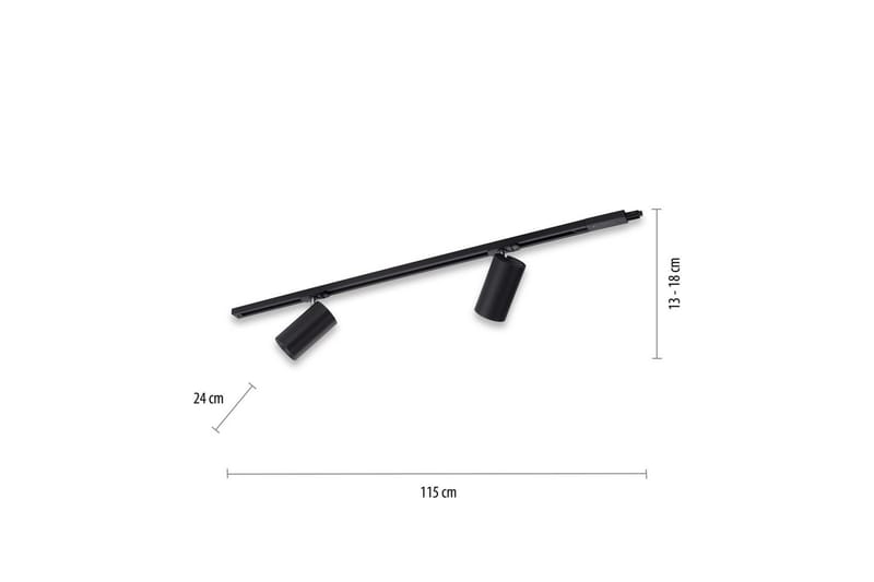 Skenbelysning Pure Technik - 24x18x114 cm - Belysning - Spotlights & downlights