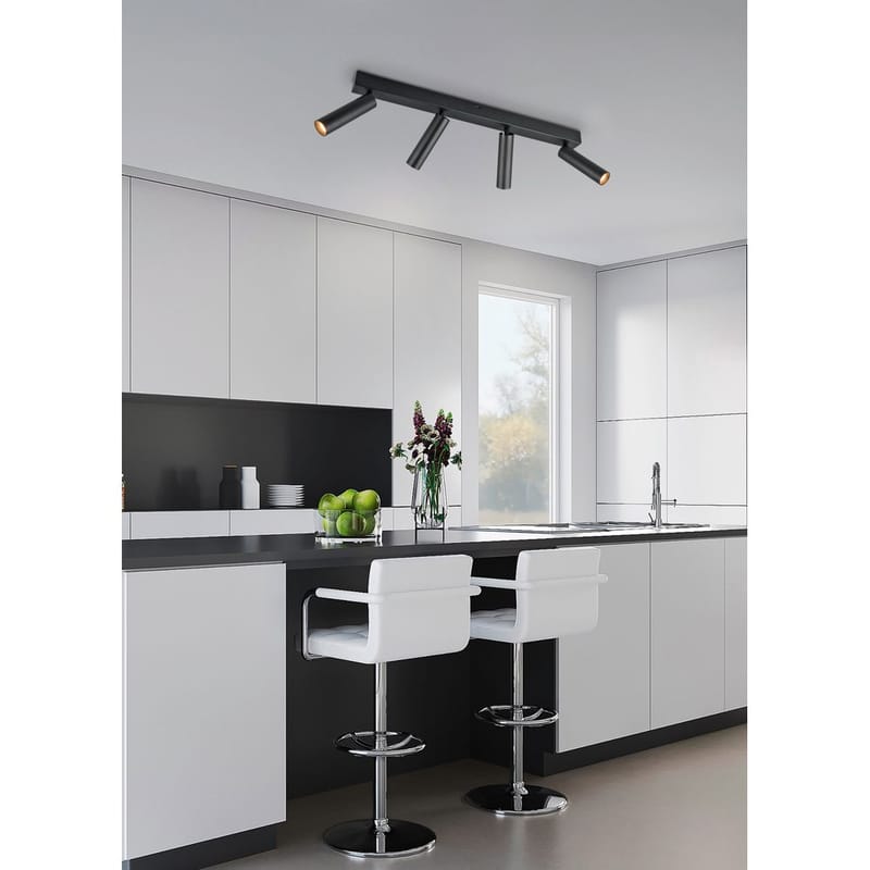 Spot Ambala - 4 lampor, Mattsvart - Belysning - Spotlights & downlights